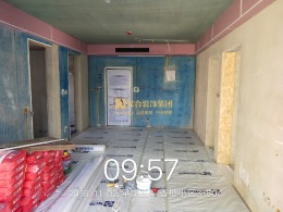 家合装饰集团—香橙小区基础施工中