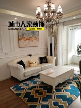 【中铁逸都】95平米美式风格完工鉴赏，黄晓彤作品