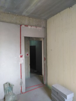 力高阳光海岸90平完工工地